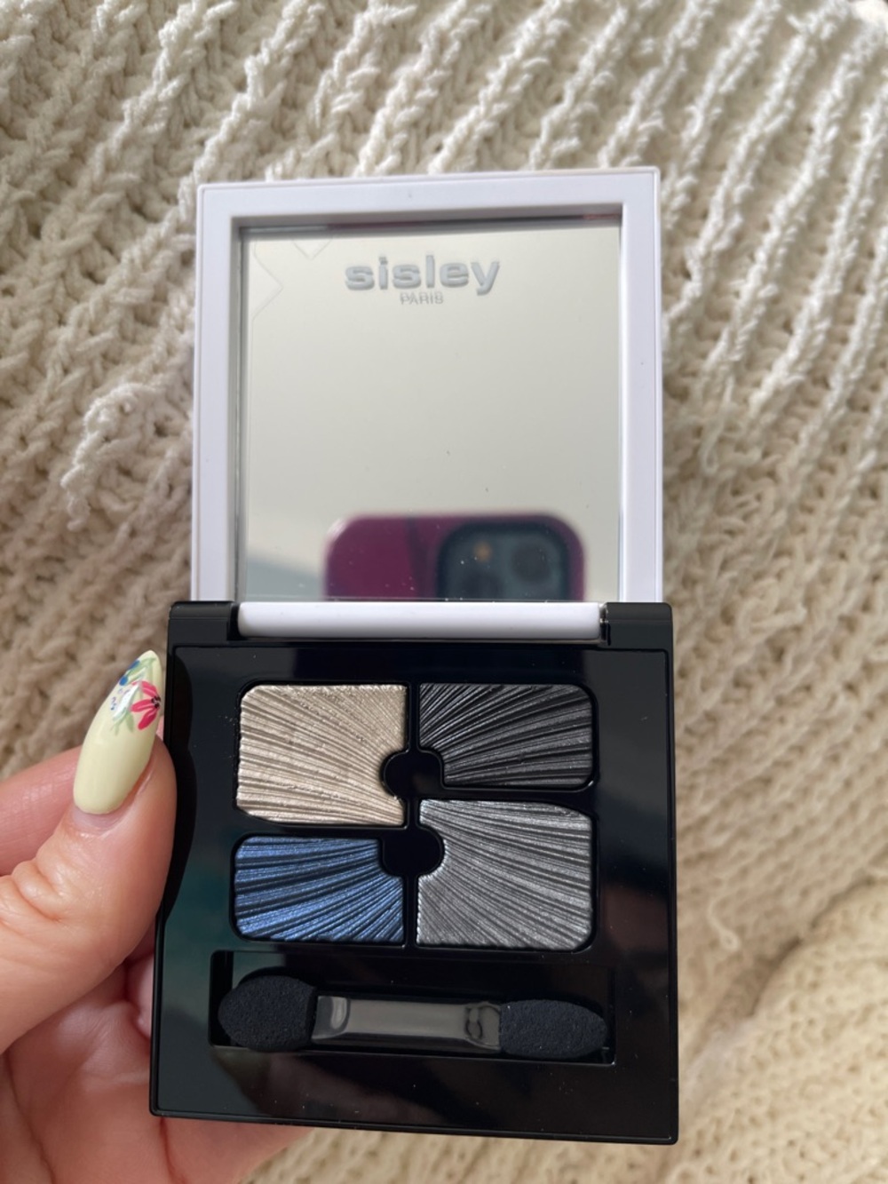 Sisley Paris Eyeshadow Quad - Silver, Black, Blue